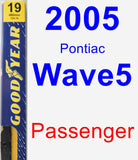 Passenger Wiper Blade for 2005 Pontiac Wave5 - Premium