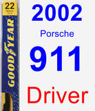 Driver Wiper Blade for 2002 Porsche 911 - Premium