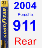 Rear Wiper Blade for 2004 Porsche 911 - Premium