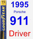 Driver Wiper Blade for 1995 Porsche 911 - Premium