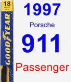 Passenger Wiper Blade for 1997 Porsche 911 - Premium