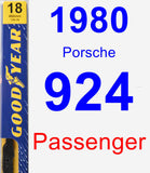 Passenger Wiper Blade for 1980 Porsche 924 - Premium