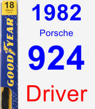 Driver Wiper Blade for 1982 Porsche 924 - Premium