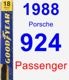 Passenger Wiper Blade for 1988 Porsche 924 - Premium