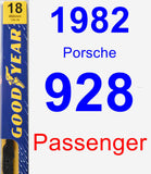 Passenger Wiper Blade for 1982 Porsche 928 - Premium