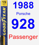 Passenger Wiper Blade for 1988 Porsche 928 - Premium