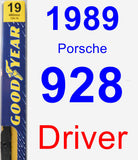 Driver Wiper Blade for 1989 Porsche 928 - Premium