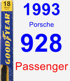 Passenger Wiper Blade for 1993 Porsche 928 - Premium