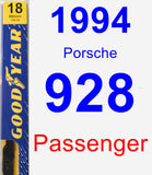 Passenger Wiper Blade for 1994 Porsche 928 - Premium