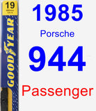 Passenger Wiper Blade for 1985 Porsche 944 - Premium