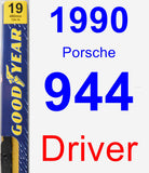 Driver Wiper Blade for 1990 Porsche 944 - Premium