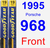 Front Wiper Blade Pack for 1995 Porsche 968 - Premium