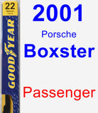 Passenger Wiper Blade for 2001 Porsche Boxster - Premium