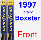 Front Wiper Blade Pack for 1997 Porsche Boxster - Premium