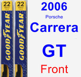 Front Wiper Blade Pack for 2006 Porsche Carrera GT - Premium