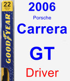 Driver Wiper Blade for 2006 Porsche Carrera GT - Premium