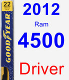 Driver Wiper Blade for 2012 Ram 4500 - Premium