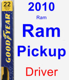 Driver Wiper Blade for 2010 Ram Ram Pickup - Premium