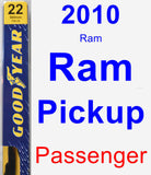 Passenger Wiper Blade for 2010 Ram Ram Pickup - Premium