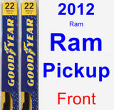 Front Wiper Blade Pack for 2012 Ram Ram Pickup - Premium