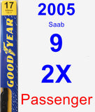 Passenger Wiper Blade for 2005 Saab 9-2X - Premium