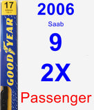 Passenger Wiper Blade for 2006 Saab 9-2X - Premium