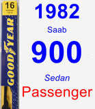 Passenger Wiper Blade for 1982 Saab 900 - Premium