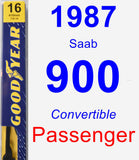 Passenger Wiper Blade for 1987 Saab 900 - Premium