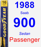 Passenger Wiper Blade for 1988 Saab 900 - Premium