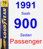 Passenger Wiper Blade for 1991 Saab 900 - Premium