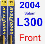 Front Wiper Blade Pack for 2004 Saturn L300 - Premium