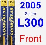 Front Wiper Blade Pack for 2005 Saturn L300 - Premium