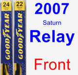 Front Wiper Blade Pack for 2007 Saturn Relay - Premium