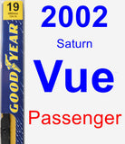 Passenger Wiper Blade for 2002 Saturn Vue - Premium