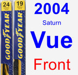 Front Wiper Blade Pack for 2004 Saturn Vue - Premium