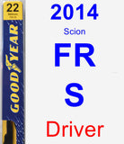 Driver Wiper Blade for 2014 Scion FR-S - Premium