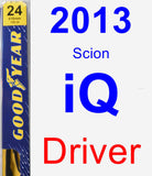 Driver Wiper Blade for 2013 Scion iQ - Premium