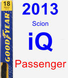 Passenger Wiper Blade for 2013 Scion iQ - Premium