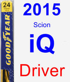 Driver Wiper Blade for 2015 Scion iQ - Premium