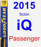 Passenger Wiper Blade for 2015 Scion iQ - Premium