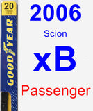 Passenger Wiper Blade for 2006 Scion xB - Premium