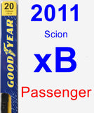 Passenger Wiper Blade for 2011 Scion xB - Premium