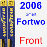 Front Wiper Blade Pack for 2006 Smart Fortwo - Premium