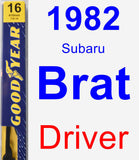 Driver Wiper Blade for 1982 Subaru Brat - Premium