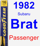 Passenger Wiper Blade for 1982 Subaru Brat - Premium