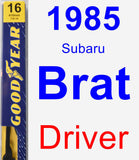 Driver Wiper Blade for 1985 Subaru Brat - Premium