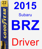 Driver Wiper Blade for 2015 Subaru BRZ - Premium