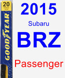 Passenger Wiper Blade for 2015 Subaru BRZ - Premium