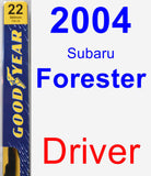 Driver Wiper Blade for 2004 Subaru Forester - Premium