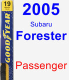 Passenger Wiper Blade for 2005 Subaru Forester - Premium